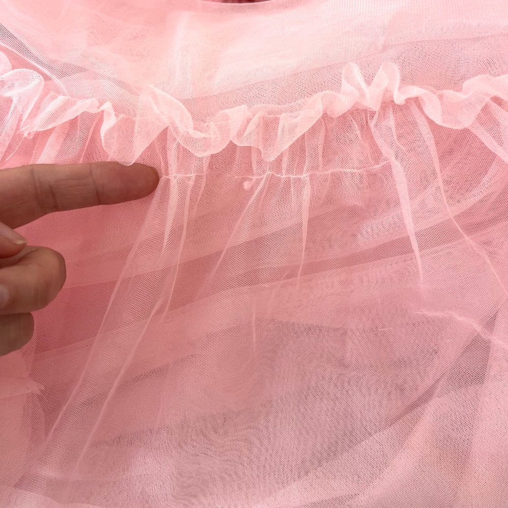 Forever 21 Tulle Ruffled Bustier Dress Womens Small Pink Fairy Whimsy Delicate - Picture 16 of 16